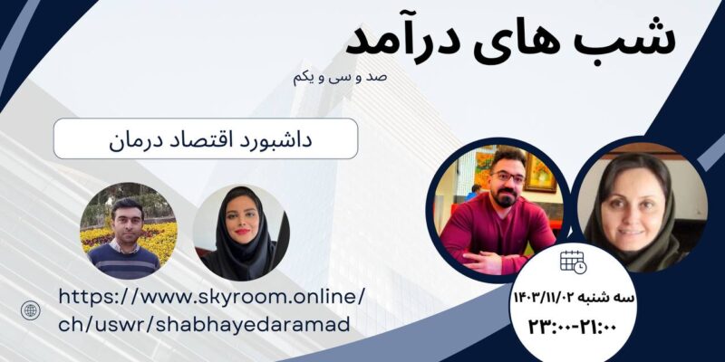 2 بهمن : وبینار رایگان بررسی و آموزش داشبورد اقتصاد درمان - شب های درآمد